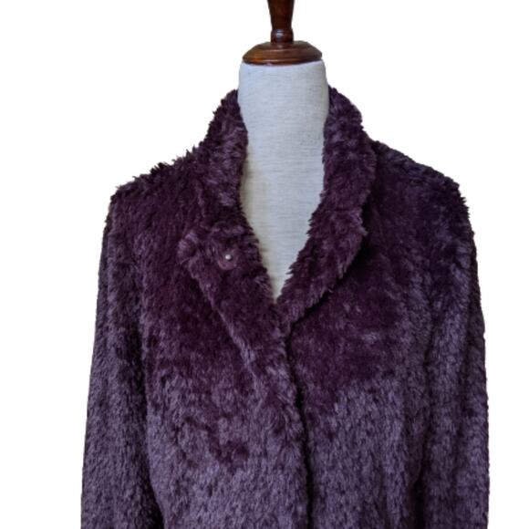 Kenneth Cole Shaggy Faux Fur Coat XS - Picture 7 of 13